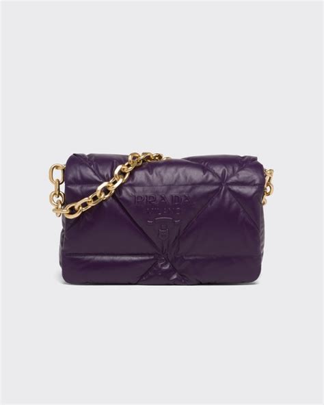 Violet Padded nappa leather shoulder bag 